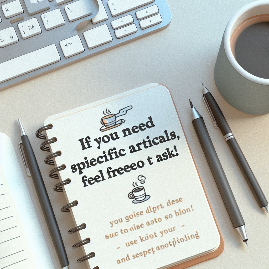 If you need more specific articles, feel free to ask!