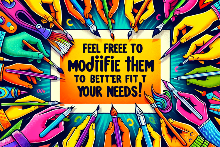 Feel free to modify them to better fit your needs!